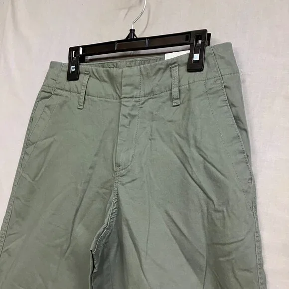 NWT A New Day Women's Olive Green Mid-Rise Straight Leg Stretch Chino Pants - Picture 8 of 16
